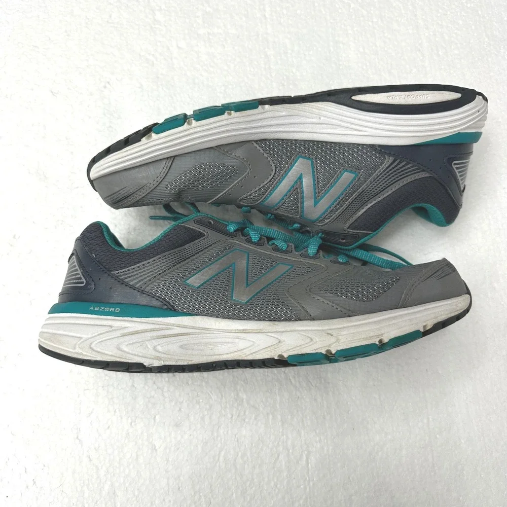 New‎ Balance W560LS7 Acteva Running Shoes Womens Size 10 Gray Turquoise Sneakers